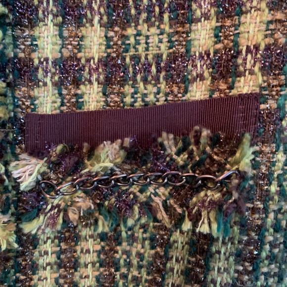 Chicos  fringed chain link Chanel-like blazer. Worn once - Picture 3 of 8